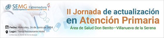 banner formacion IIJornada Actualizacion AP SEMGExtremadura